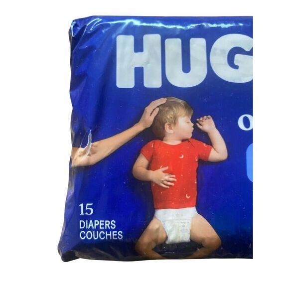 Huggies Overnites Size 6 Baby Diapers 15 Ct Nighttime Protection - Picture 4 of 6